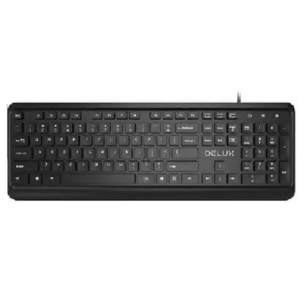 Teclado Delux Usb Office Style KA190U Negra